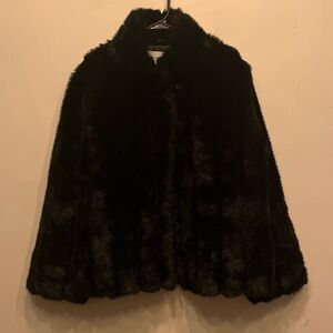 Jaclyn Smith Black Teddy Jacket